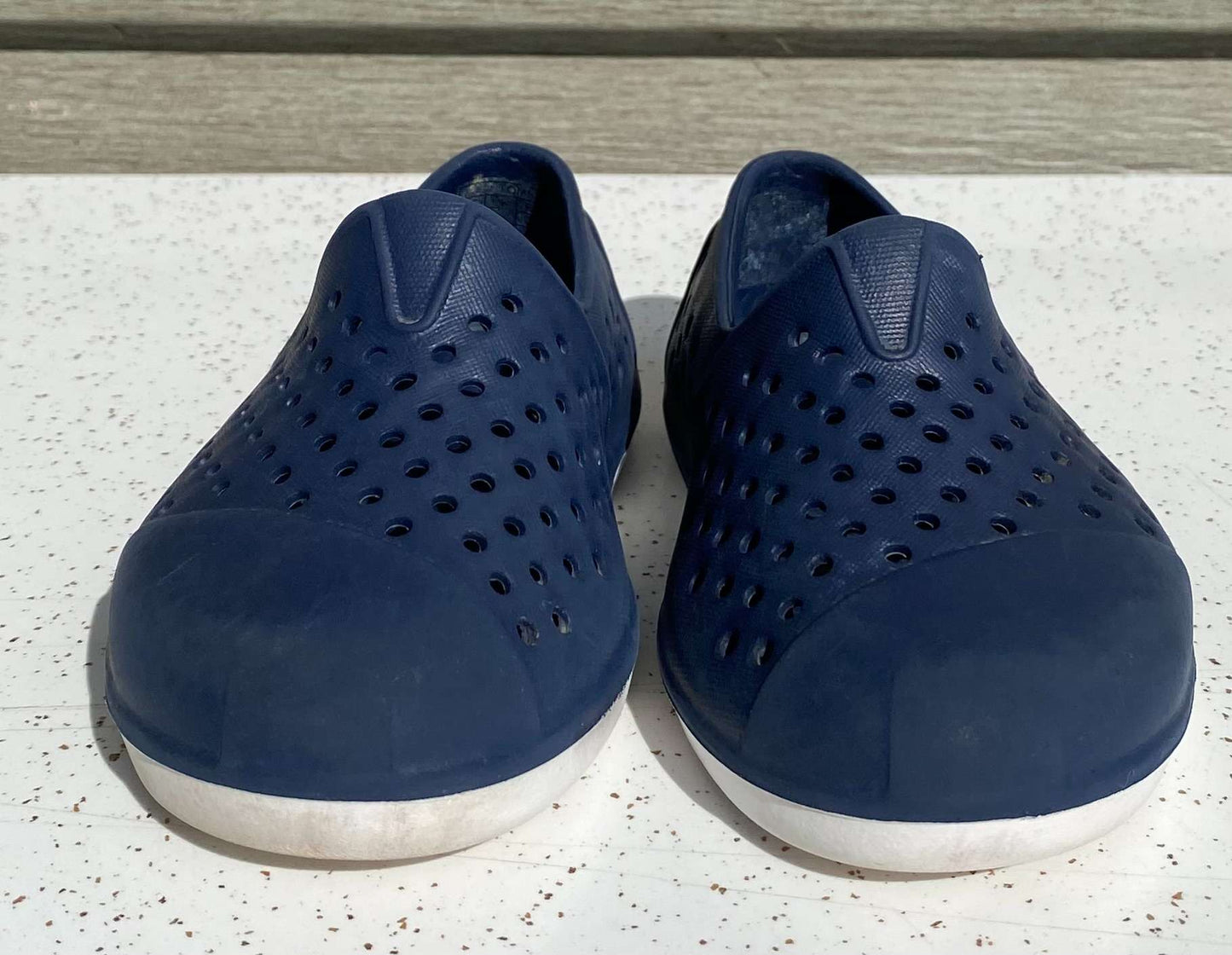 Navy Blue Toms Tiny Romper EVA Slip On Water Shoes Sz 6, Shoes 6 (Walkers:12-24 mth)