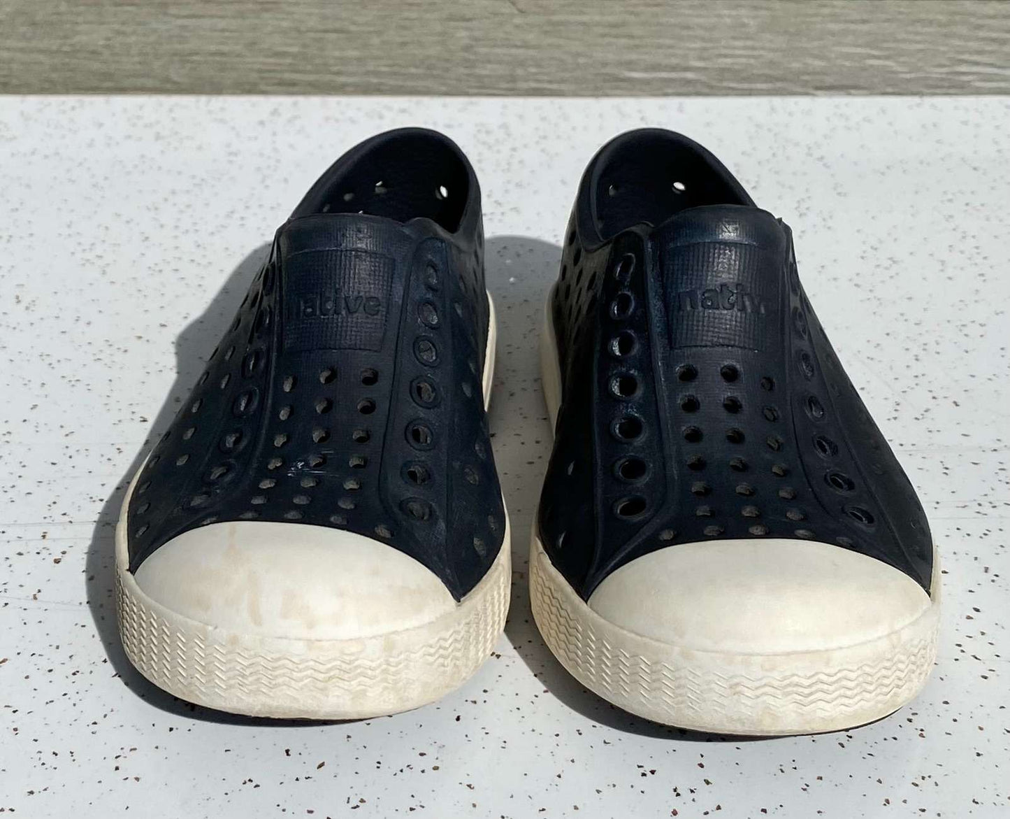 Navy Native Jefferson Slip Ons Sz 8 (MSRP $50), Shoes 8 (Toddler:2-4yr)