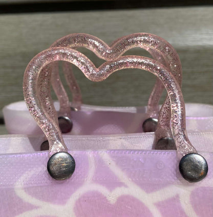 Western Chief Abby Pearlised Glitter Hearts Rain Boots Sz 9, Shoes 9 (Toddler:2-4yr)