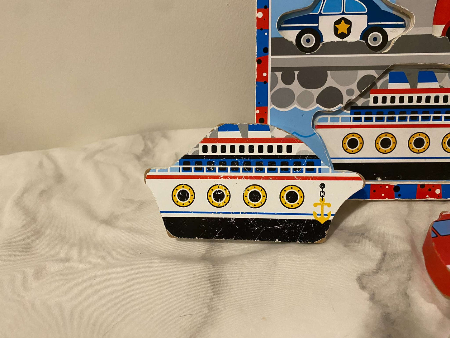 Melissa & Doug Vehicles Wooden Chunky Puzzle