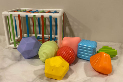 Montessori Sensory Bin Shape Sorter