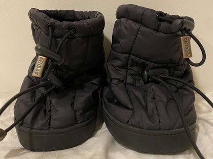 Black Stonz Puffy Winter Booties Sz medium (MSRP $60), Shoes 4.5 (Walkers:12-24 mth)