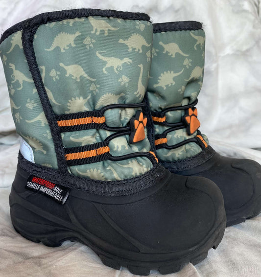 George Toddler Dino Winter Boots Sz 6, Shoes 6 (Walkers:12-24 mth)