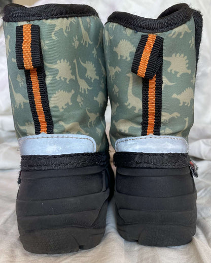 George Toddler Dino Winter Boots Sz 6, Shoes 6 (Walkers:12-24 mth)