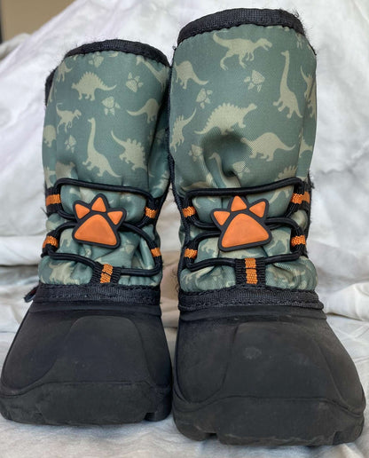George Toddler Dino Winter Boots Sz 6, Shoes 6 (Walkers:12-24 mth)