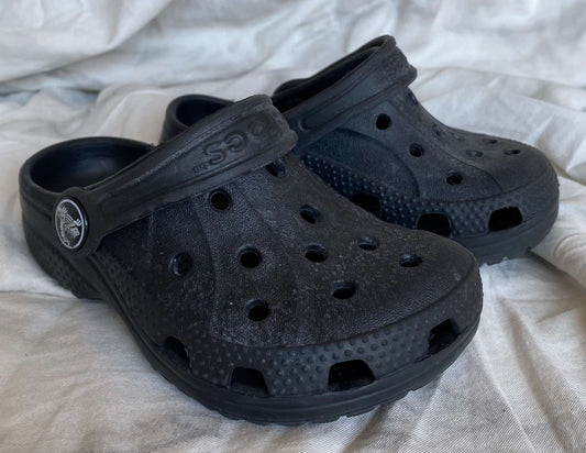 Black Toddler Crocs Clogs Sz 6/7, Shoes 6 (Walkers:12-24 mth)
