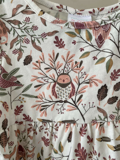 Maggie & Zoe tiered L/S top in woodland print 5T, Kids 5/5T