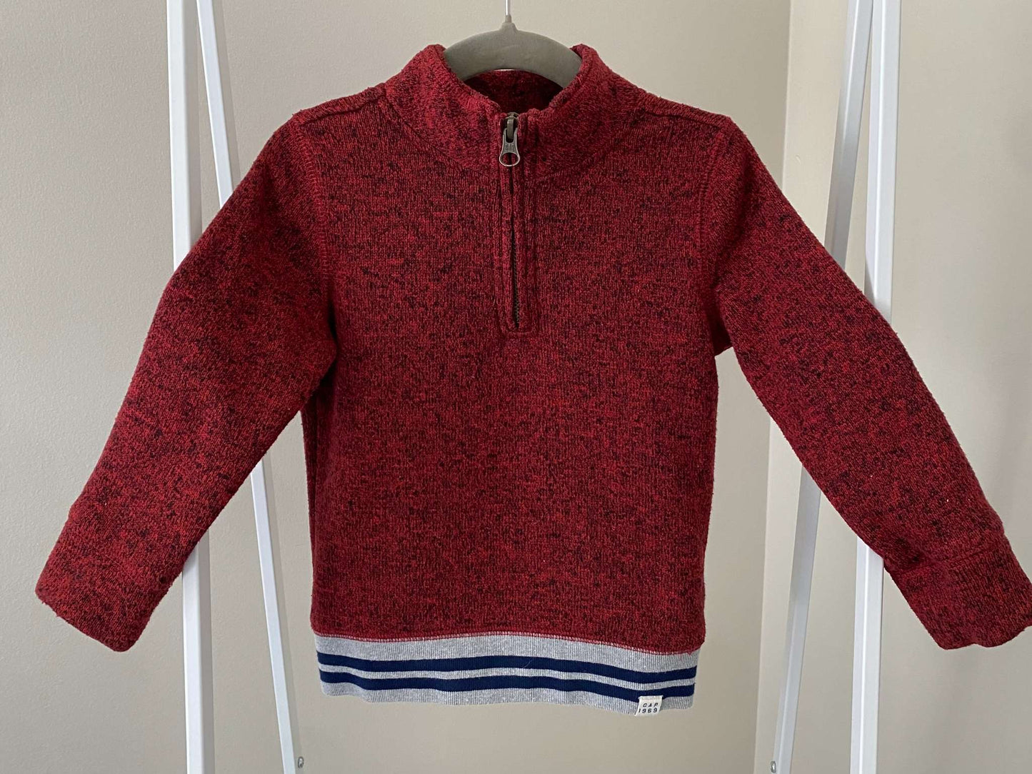 Red Gap 1/4 zip sweater, Kids 2T