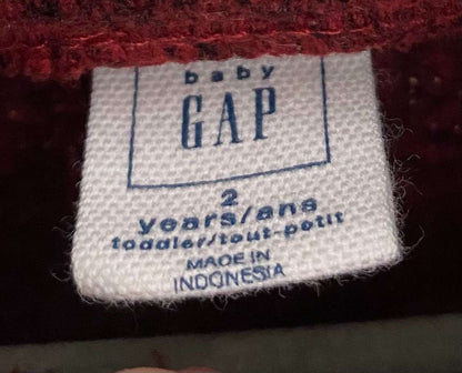 Red Gap 1/4 zip sweater, Kids 2T
