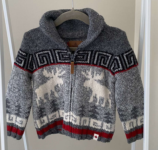 Canadiana Full Zip Cardigan 18-24M, Kids 24 Month (18-24M)