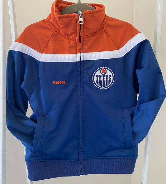 Vintage Reebok Edmonton Oilers Full Zip Jacket 4T, Kids 4/4T
