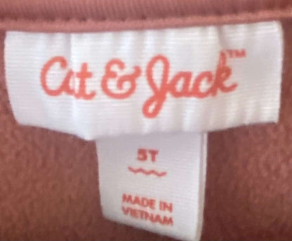 Cat & Jack Toddler Girls' Crewneck Sherpa Fleece Pullover Sweatshirt Sz 5T, Kids 5/5T