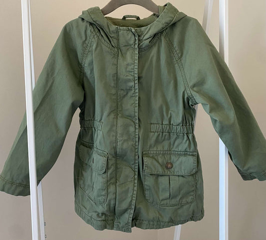 Old Navy Hooded Twill Utility Scout Jacket Sz 4T, Kids 4/4T
