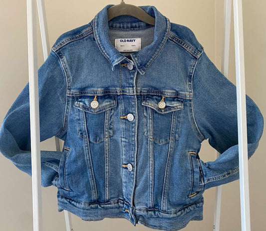 Old Navy kids' denim trucker jacket Sz SM/6-7 (MSRP $50), Kids 6/6X