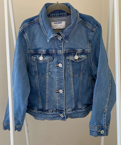 Old Navy kids' denim trucker jacket Sz SM/6-7 (MSRP $50), Kids 6/6X