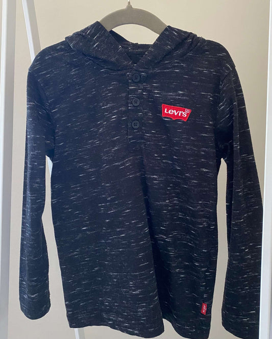 Levi's Youth Lightweight Space-Dye Longsleeve Hoodie Sz S/6, Kids 6/6X