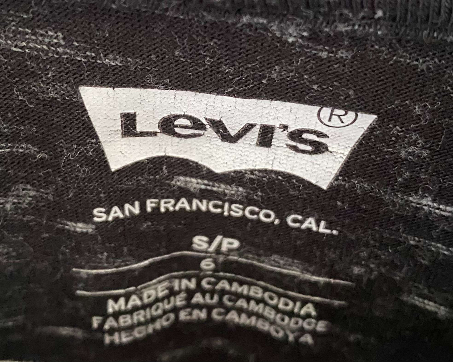 Levi's Youth Lightweight Space-Dye Longsleeve Hoodie Sz S/6, Kids 6/6X