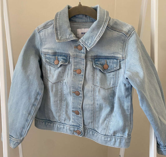 Old Navy light-wash denim jacket Sz 4T, Kids 4/4T