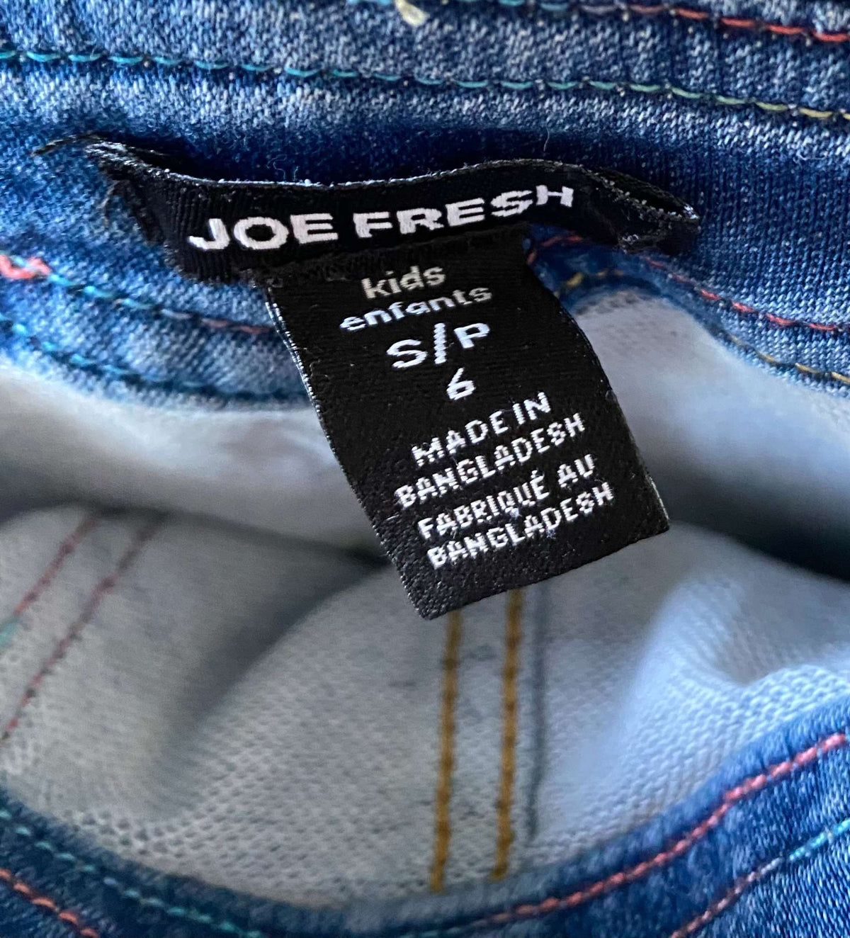 Joe Fresh Kid Girls' Denim Pinafore Sz S/6, Kids 6/6X