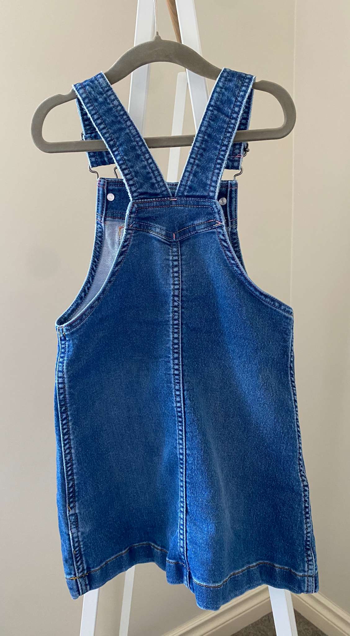 Joe Fresh Kid Girls' Denim Pinafore Sz S/6, Kids 6/6X