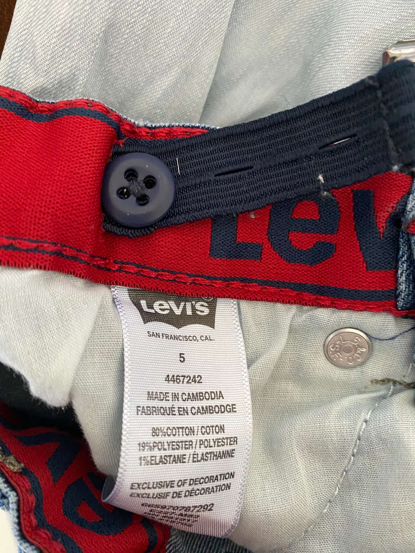 Levi's Jeans 511s Sz 5, Kids 5/5T