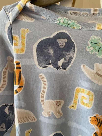 Loulou Lollipop Safari Jungle TENCEL Long Sleeve Bodysuit 12-18m (MSRP $35), Kids 18 Month (12-18M)