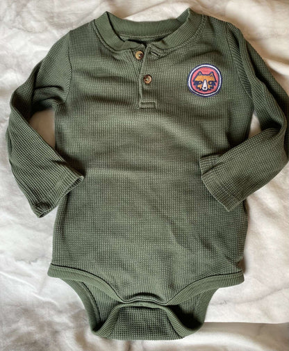 Bundle 3 Joe Fresh Waffle L/S Onesies 12-18m, Kids 18 Month (12-18M)