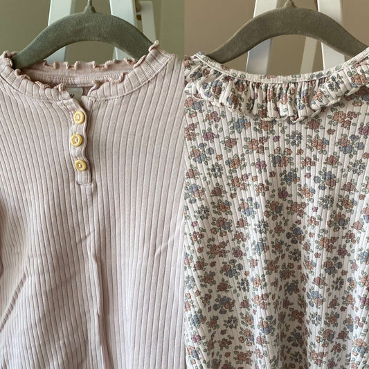 Bundle 2 H&M L/S shirts 12-18m, Kids 18 Month (12-18M)