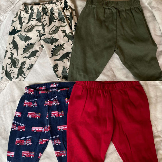 Bundle 4 pairs of Bundles pants 3-6m, Kids 6 Month (3-6M)