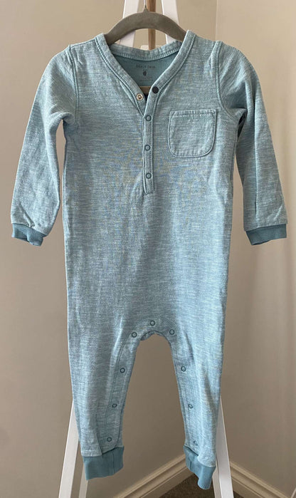 Petit Lem teal romper 24m (MSRP $40), Kids 24 Month (18-24M)