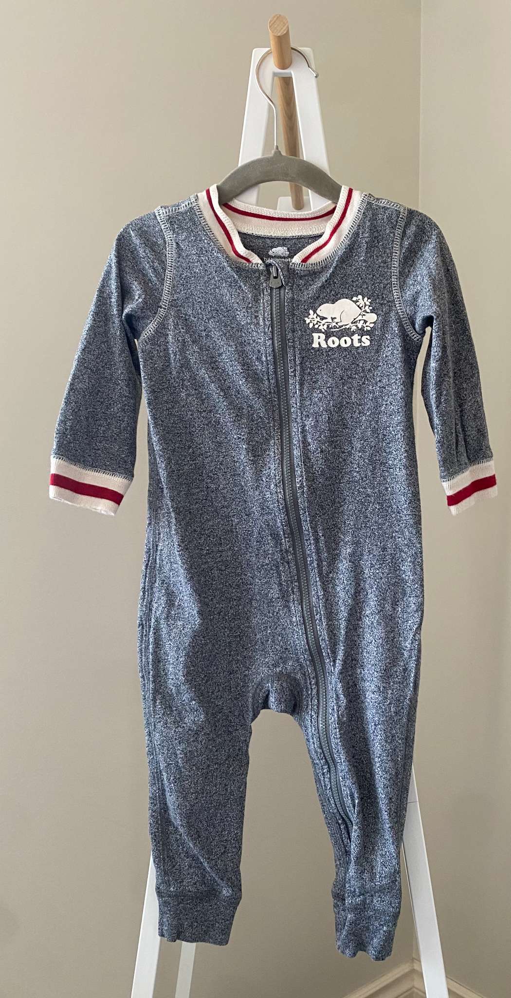 Roots Baby Organic Original Cooper Beaver Romper 18-24m (MSRP $50), Kids 24 Month (18-24M)