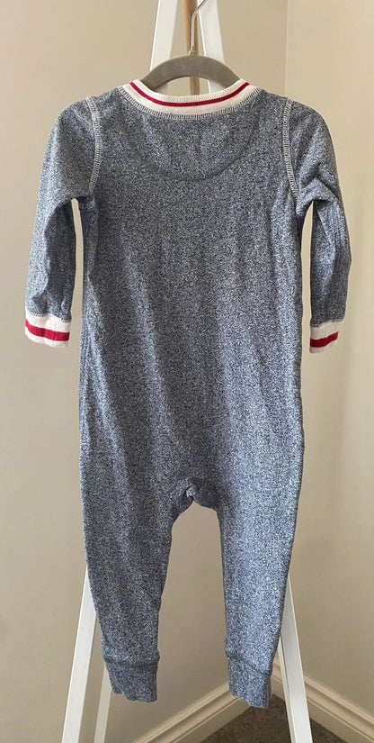 Roots Baby Organic Original Cooper Beaver Romper 18-24m (MSRP $50), Kids 24 Month (18-24M)
