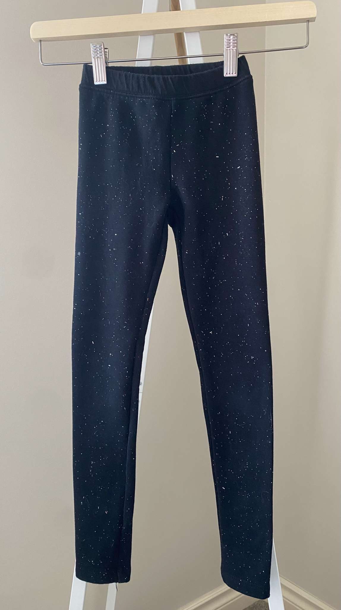 Cat & Jack black sparkle leggins Sz S / 6-7, Kids 6/6X