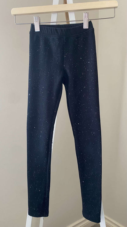 Cat & Jack black sparkle leggins Sz S / 6-7, Kids 6/6X
