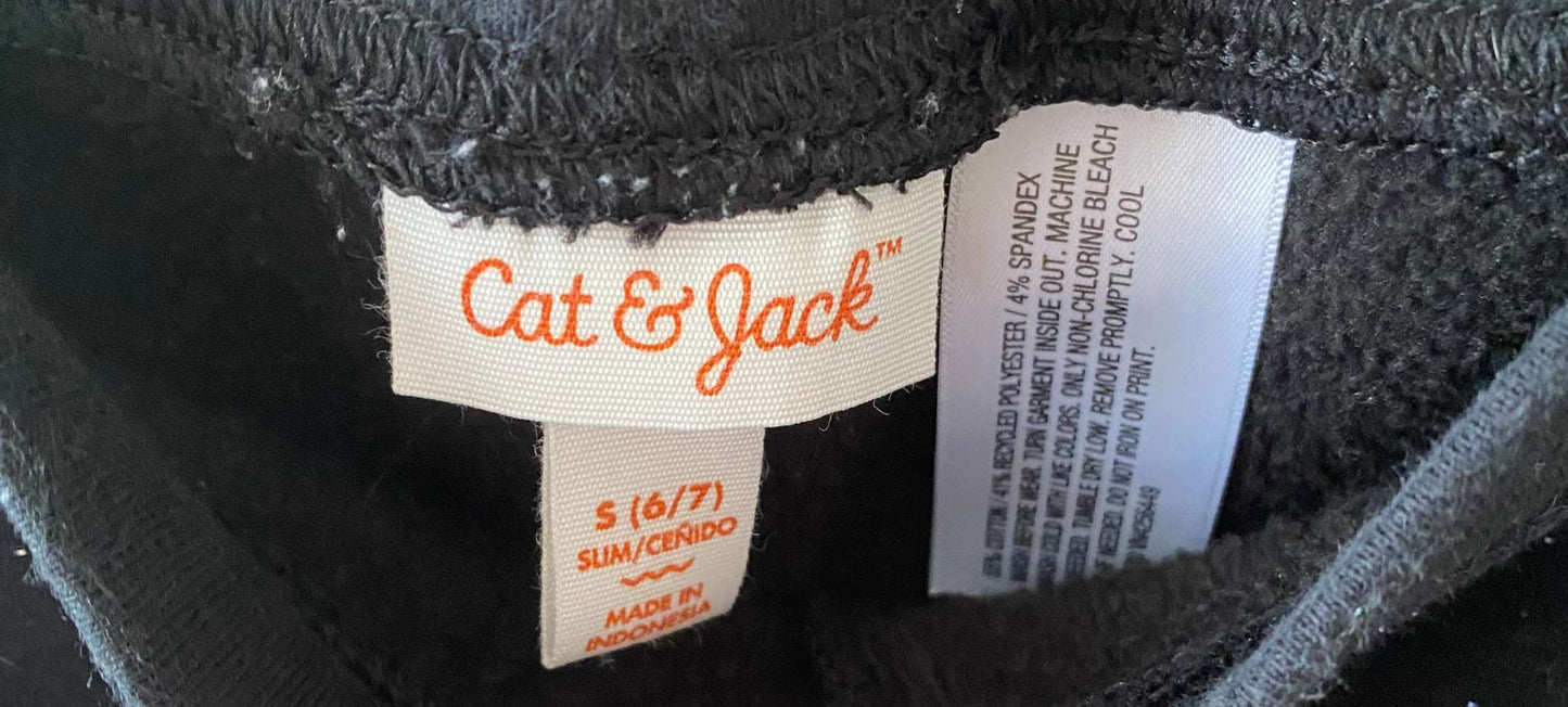 Cat & Jack black sparkle leggins Sz S / 6-7, Kids 6/6X