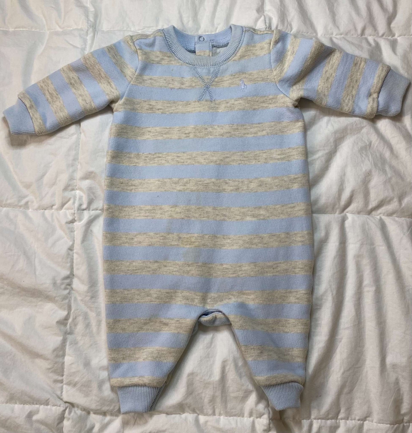 Ralph Lauren baby boy striped one-piece 3M (MSRP $50), Kids 3 Month (0-3M)