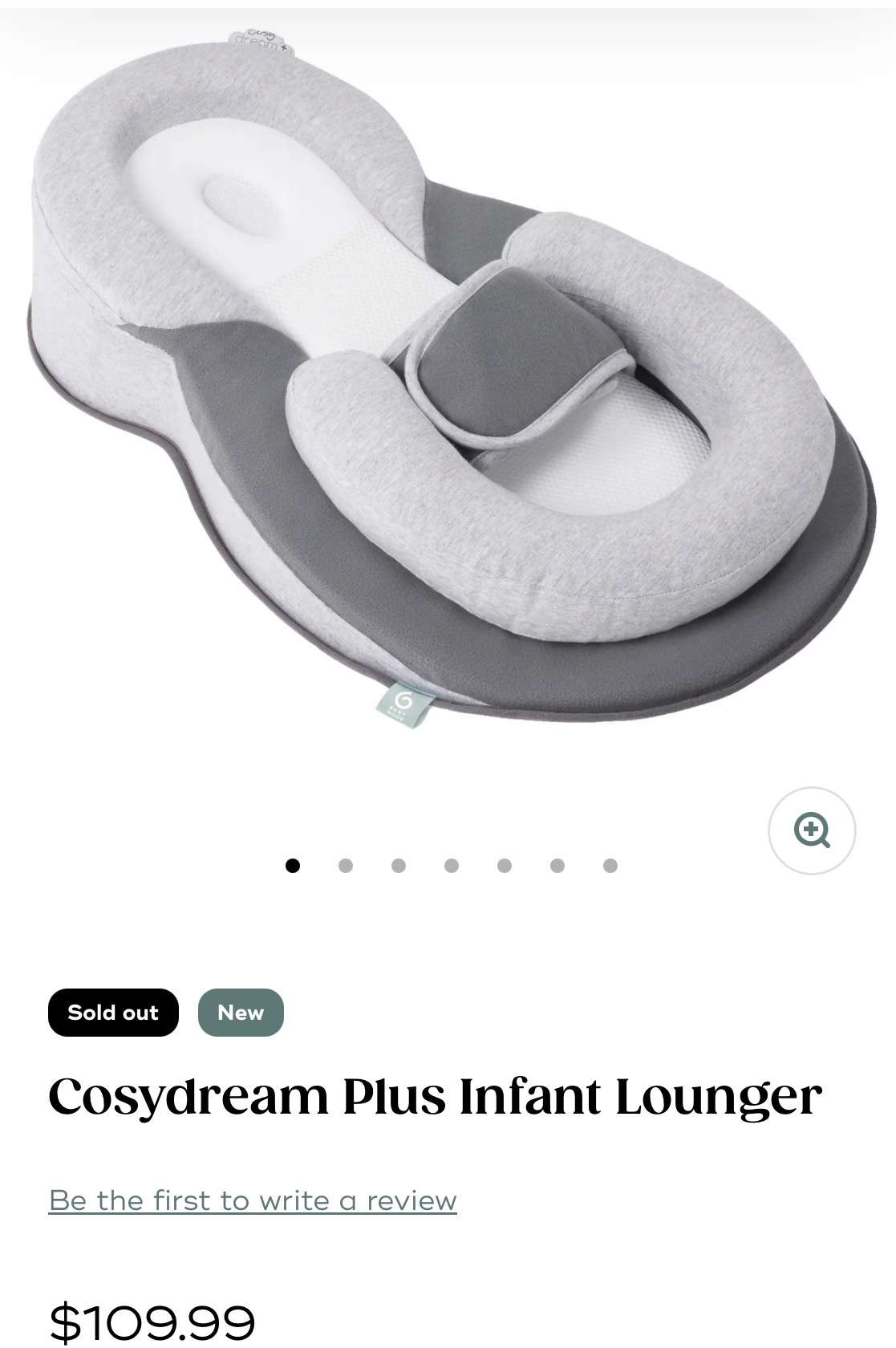 Bundle Cosydream Plus Infant Lounger & Baby Headrest (MSRP $130)