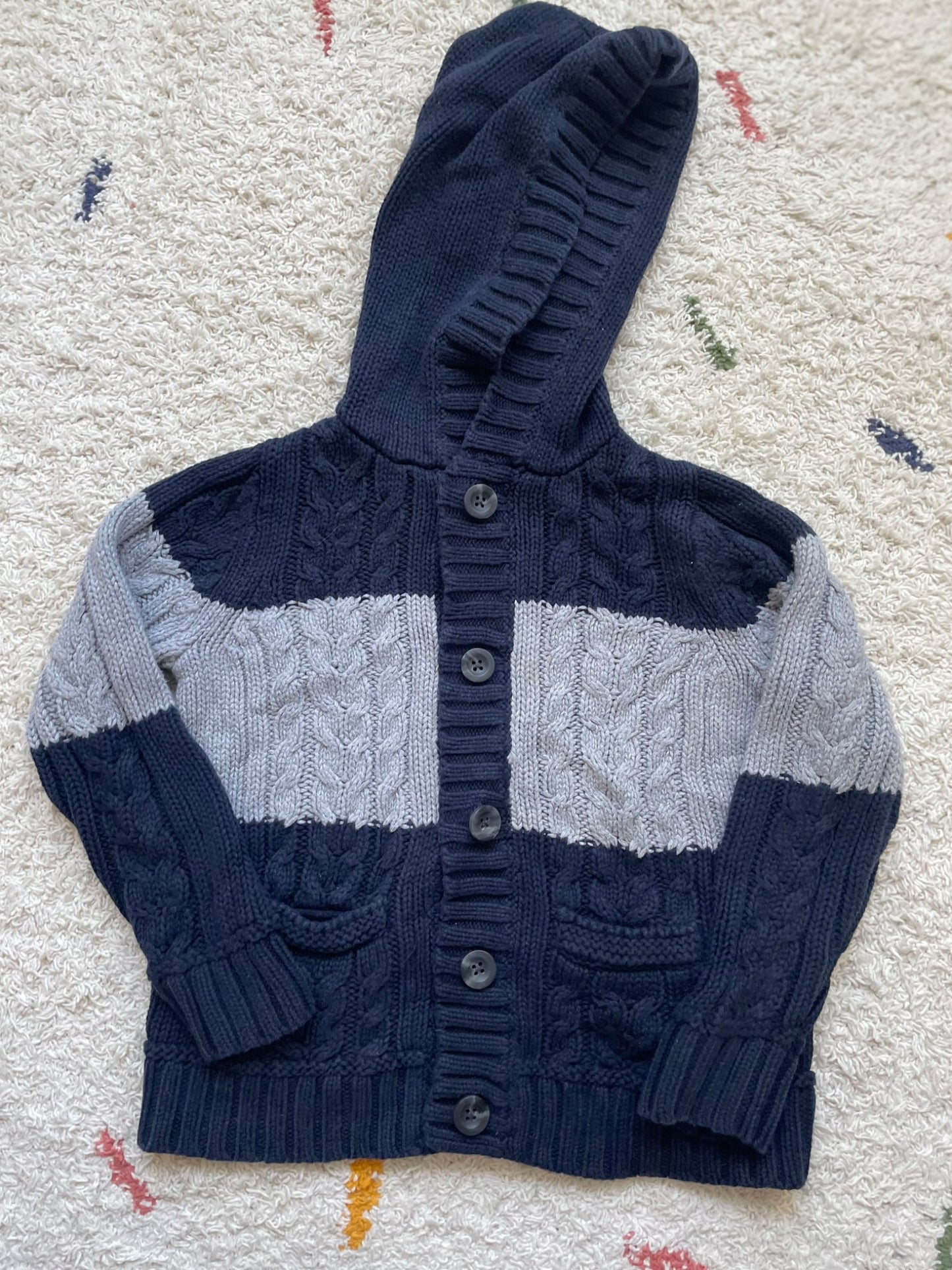 Gap knit hooded cardigan, Kids 4/4T