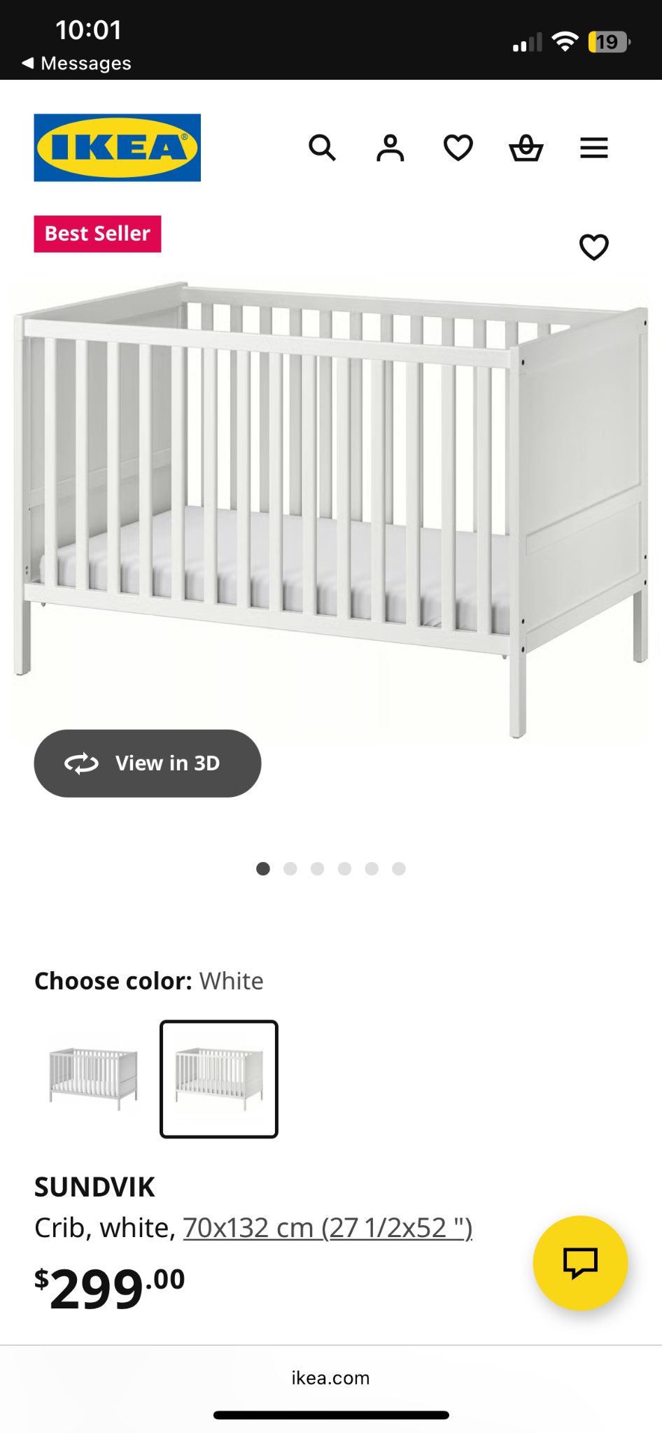 Ikea crib