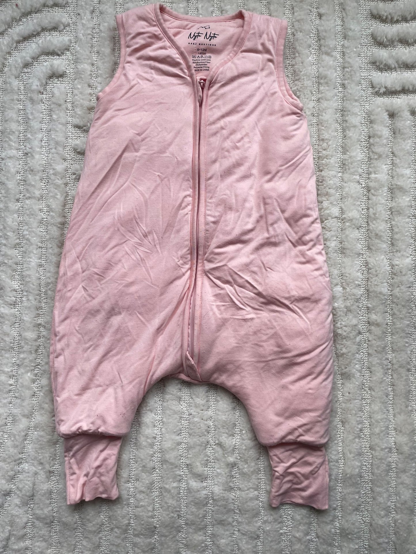 Nyte Nyte bamboo sleep suit 6-12m 1.0 TOG, 6-12 Months (Medium)