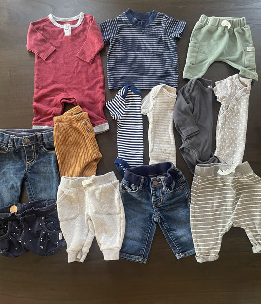 0-3m boy bundle, Kids 3 Month (0-3M)