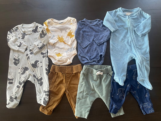 0-3m boy bundle, Kids 3 Month (0-3M)