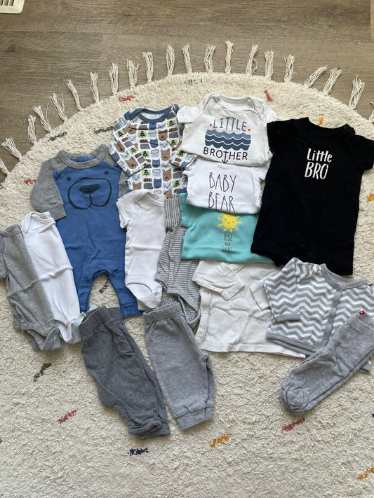0-3m boy bundle, Kids 3 Month (0-3M)