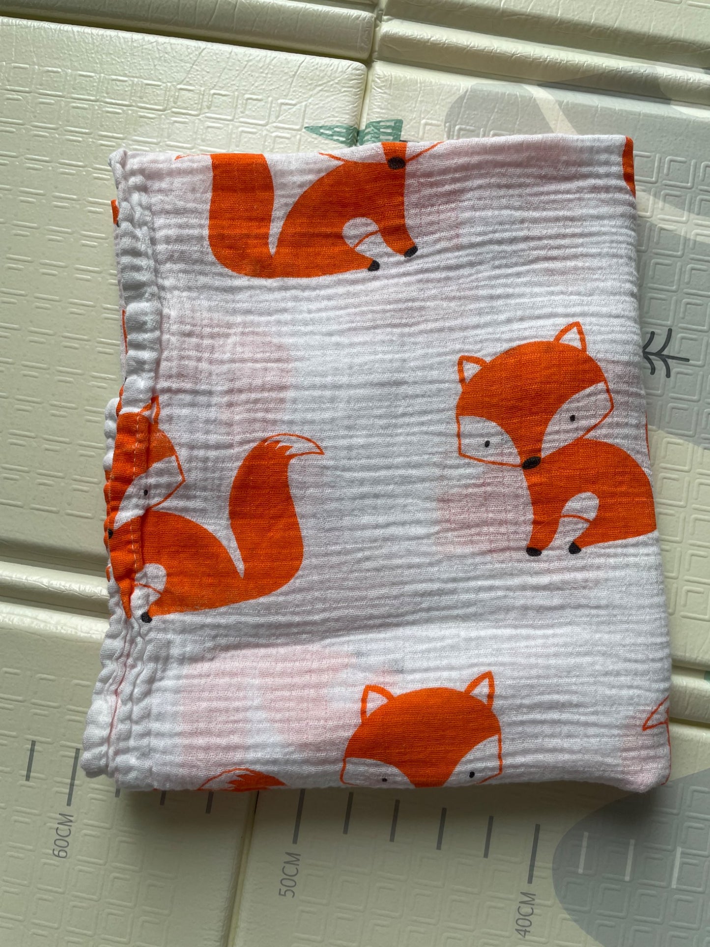 Fox muslin swaddle blanket, 0-3 Months (Newborn)
