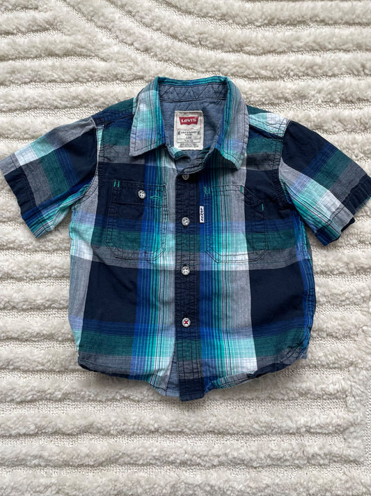 Levi's short sleeve button up 12m, Kids 12 Month (9-12M)