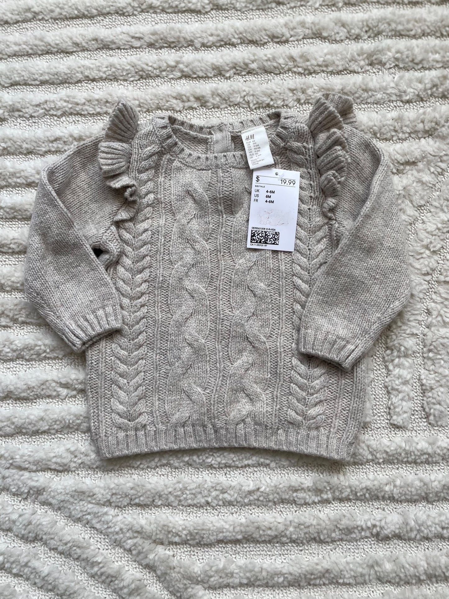 NEW H&M knit sweater 6m, Kids 9 Month (6-9M)