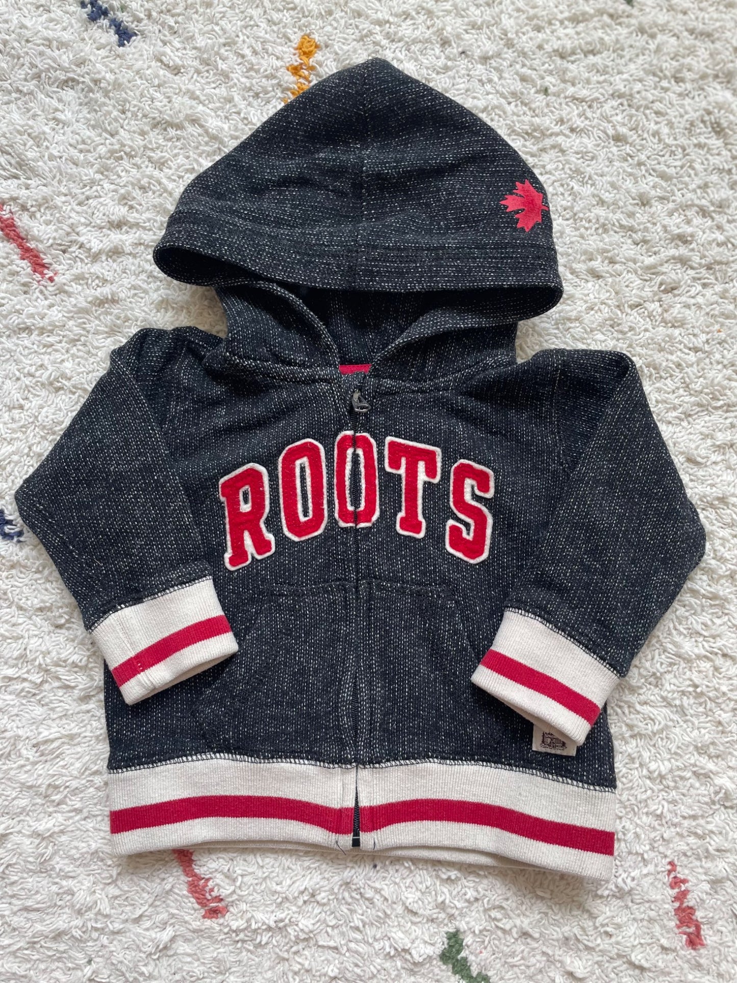 Roots zip hoodie 3-6m, Kids 6 Month (3-6M)