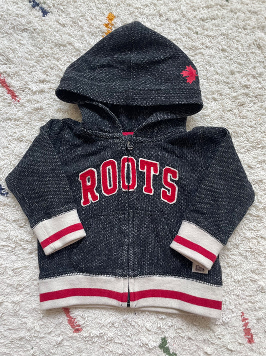 Roots zip hoodie 3-6m, Kids 6 Month (3-6M)
