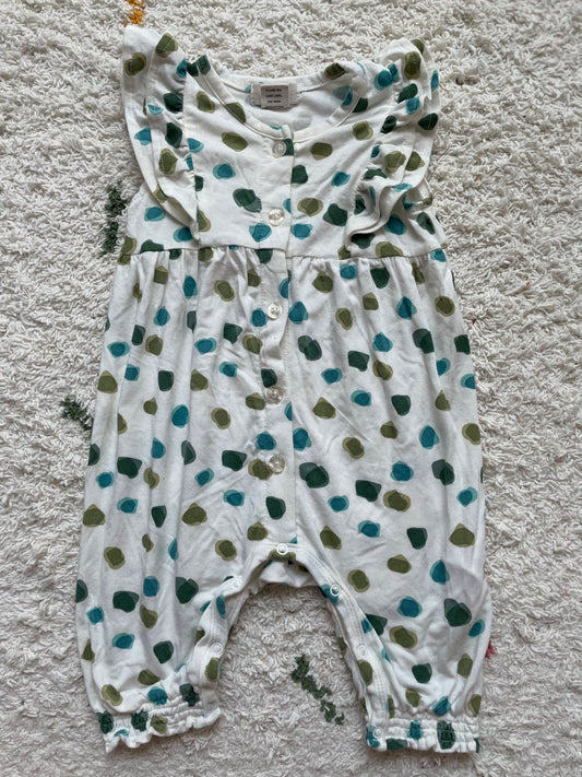 Peek bamboo dotted romper 6m, Kids 6 Month (3-6M)
