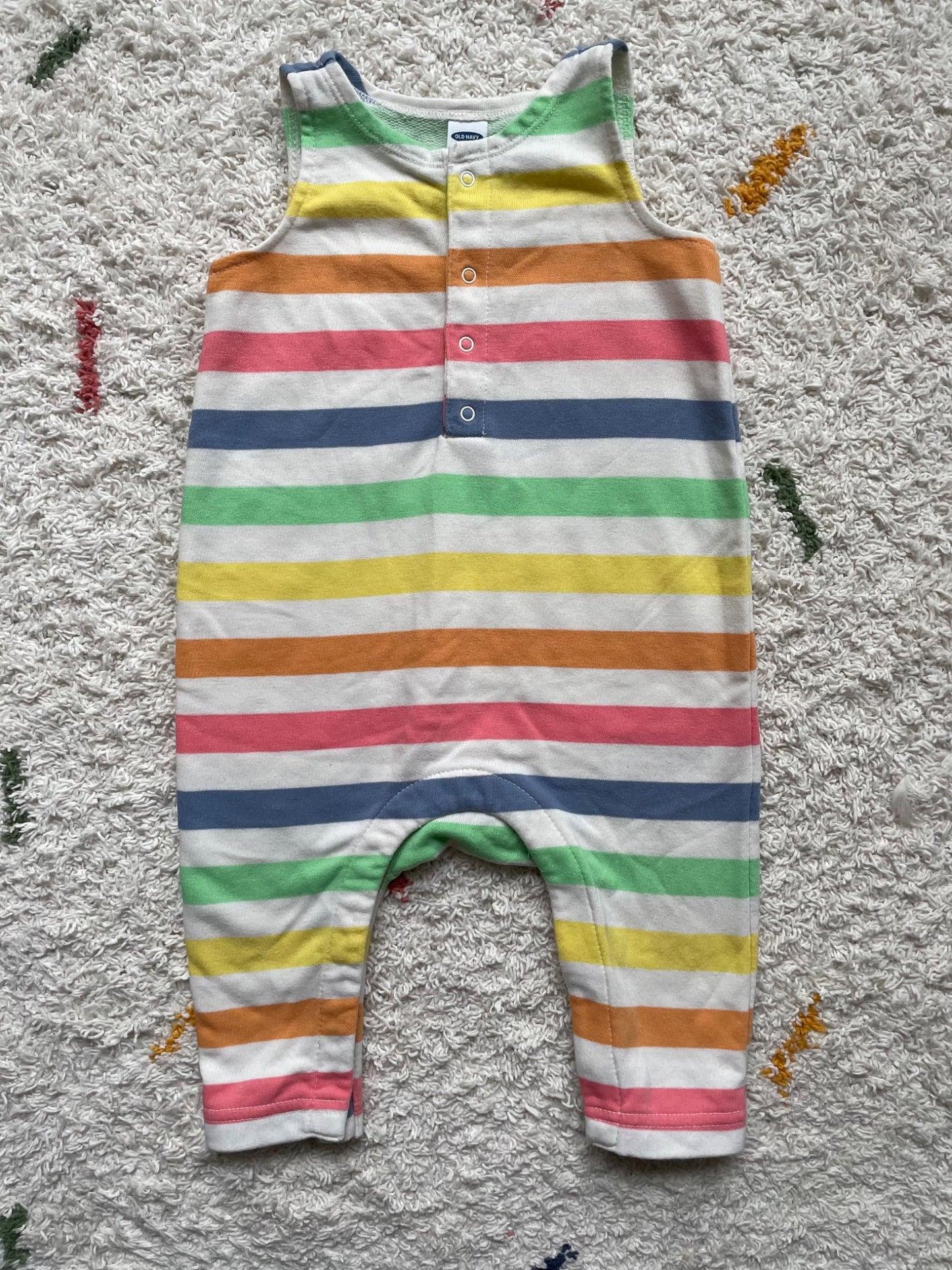 Striped tank romper 6-12m, Kids 12 Month (9-12M)